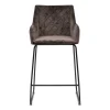 Barstoel Frisco Drive, Anthracite, Velvet