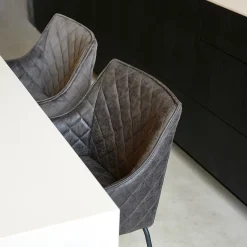 Barstoel Frisco Drive, Anthracite, Velvet