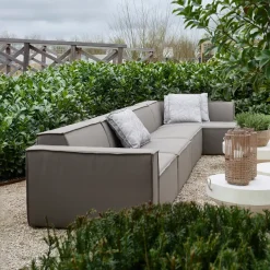 Bellagio Outdoor Chaise Longue Right, sunbrella source, oak