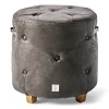 Bowery Footstool White Lion
