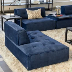 Brandon Center XL, velvet, estate blue