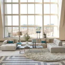 Brandon Chaise Longue Left, celtic weave, chelsea flax