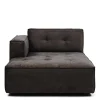 Brandon Chaise Longue Left, velvet, grimaldi grey