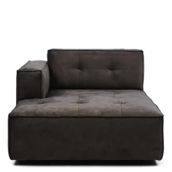 Brandon Chaise Longue Left, velvet, grimaldi grey
