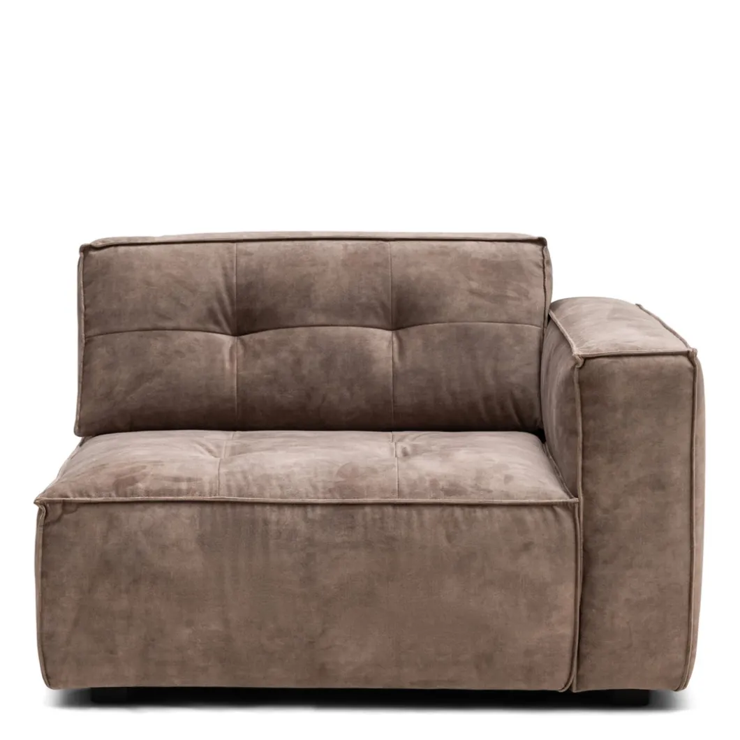 Brandon Corner Arm R Vel CafeLatte