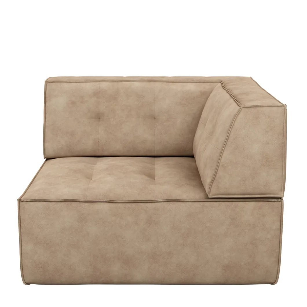 Brandon Corner, velvet, golden beige