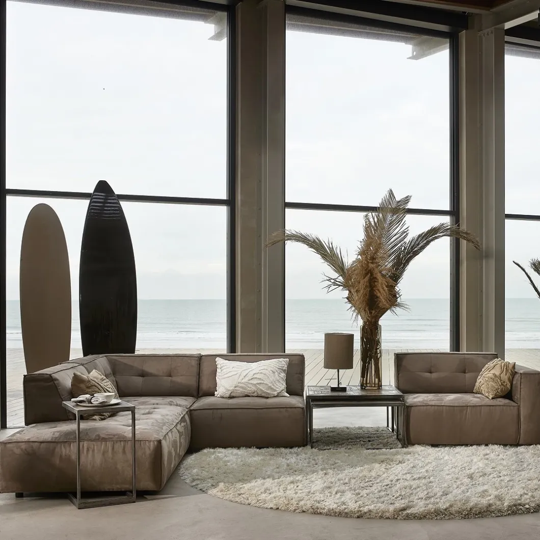 Brandon Corner, velvet, grimaldi grey