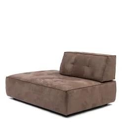Brandon Lounger Left, scottish suede, liver