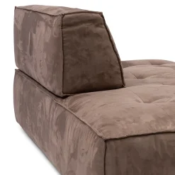 Brandon Lounger Left, scottish suede, liver