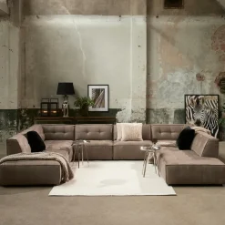 Brandon Lounger Left, scottish suede, liver