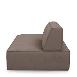 Brandon Lounger Left, scottish suede, brown sugar