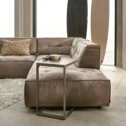 Brandon Lounger Right, scottish suede, liver