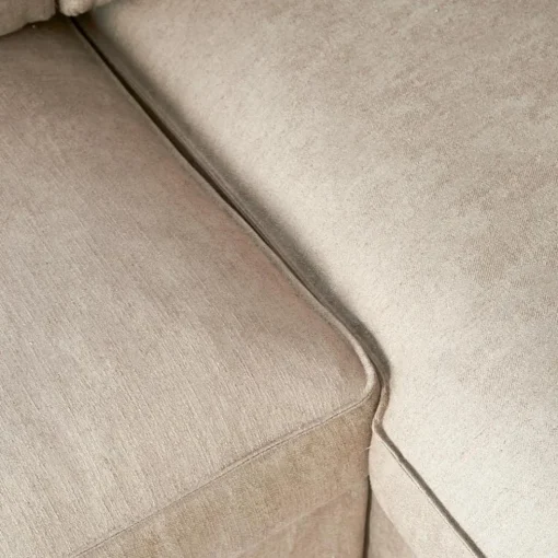 Brompton Cross Corner Sofa Chaise Longue Right, washed cotton, ice blue