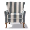 Cavendish Armchair, Blue Stripe FR