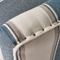 Cavendish Armchair, Blue Stripe FR