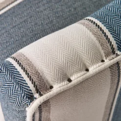 Cavendish Armchair, Blue Stripe FR