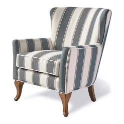 Cavendish Armchair, Blue Stripe FR