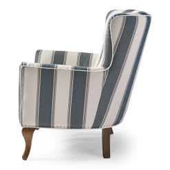 Cavendish Armchair, Blue Stripe FR