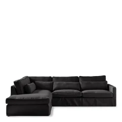 Chaise Longue Bank Links Brompton Cross, Basic Black