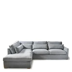 Chaise Longue Bank Links Brompton Cross, Ice Blue