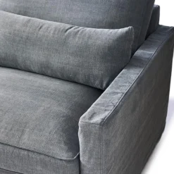 Chaise Longue Bank Links Brompton Cross, Ice Blue