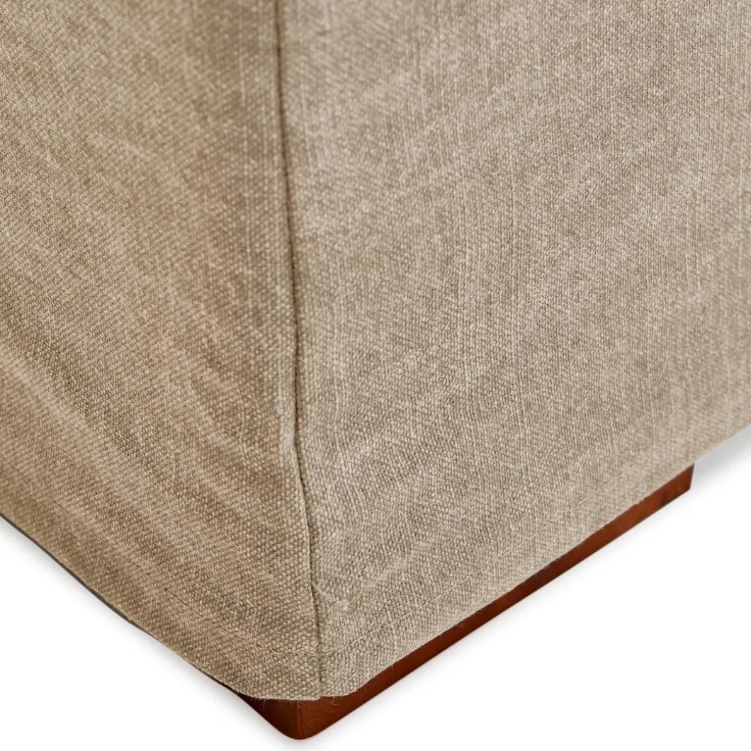 Chaise Longue Bank Links Brompton Cross, Natural