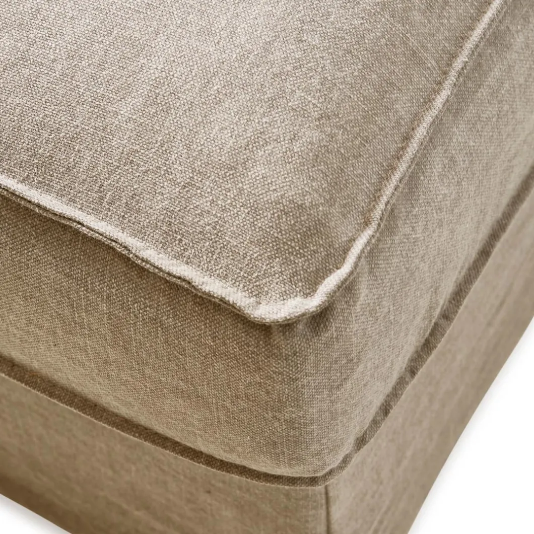 Chaise Longue Bank Links Brompton Cross, Natural