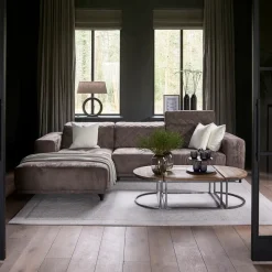 Chaise Longue Bank Links Marciana, Brown Sugar