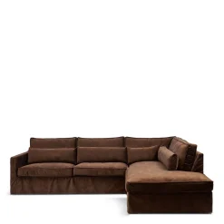 Chaise Longue Bank Rechts Brompton Cross, Chocolate