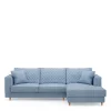 Chaise Longue Bank Rechts Kendall, Ice Blue