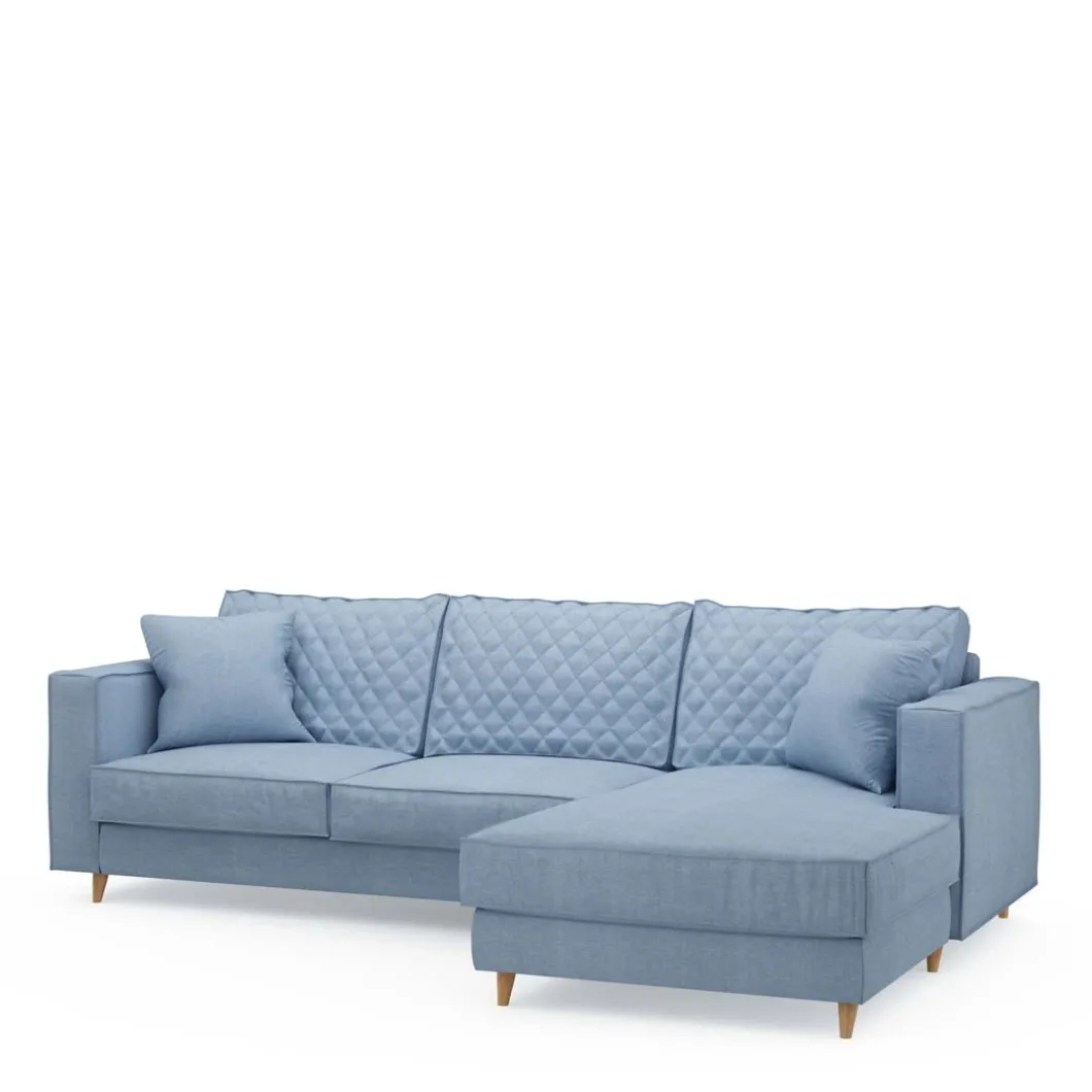 Chaise Longue Bank Rechts Kendall, Ice Blue