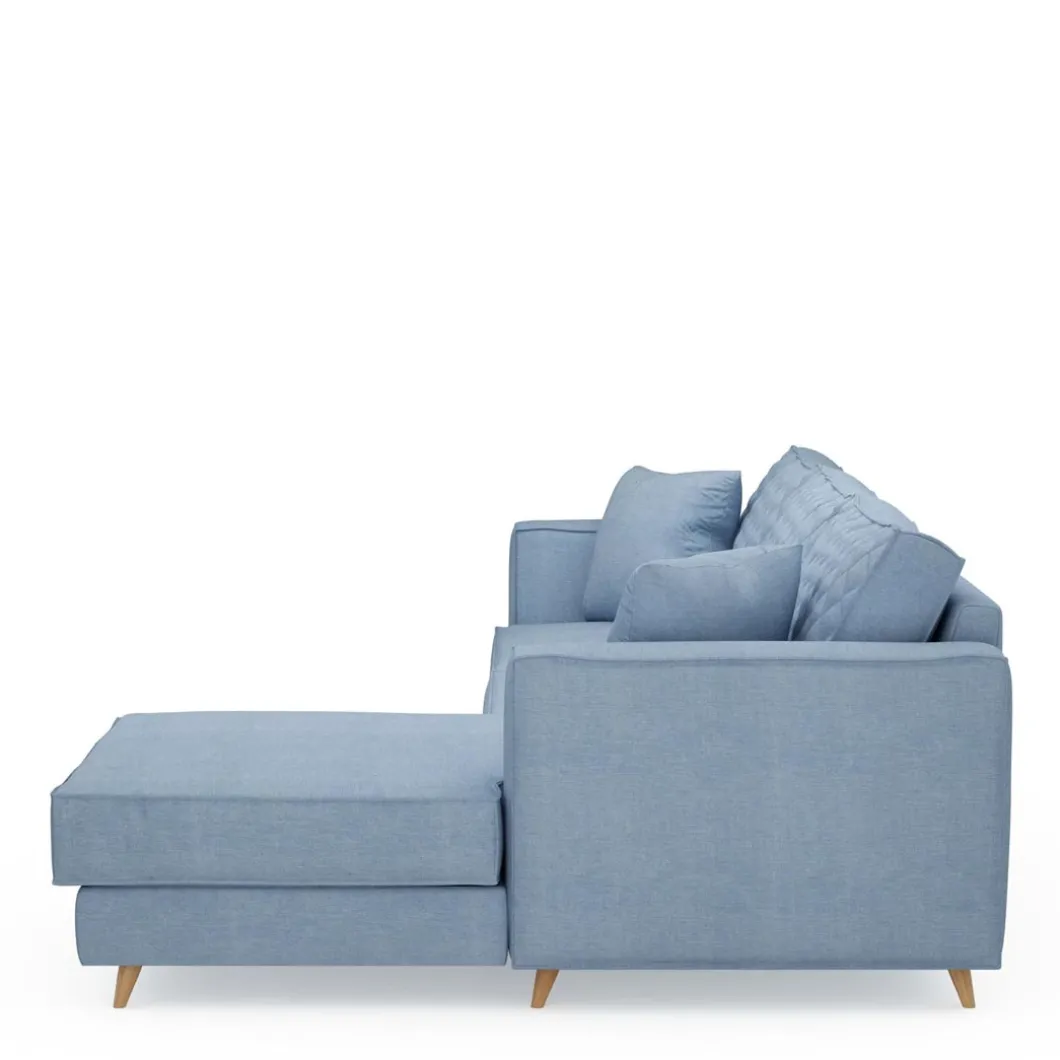 Chaise Longue Bank Rechts Kendall, Ice Blue