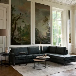 Chaise Longue Bank Rechts West Houston, Petrol