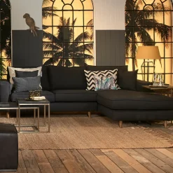 Chaise Longue Bank Rechts Kendall, Basic Black