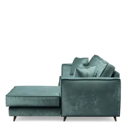 Chaise Longue Bank Rechts Kendall, Mineral Blue