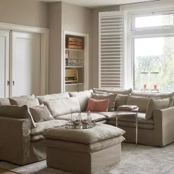 Continental Center, velvet, mineral blue