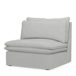 Continental Center, washed cotton, ash grey