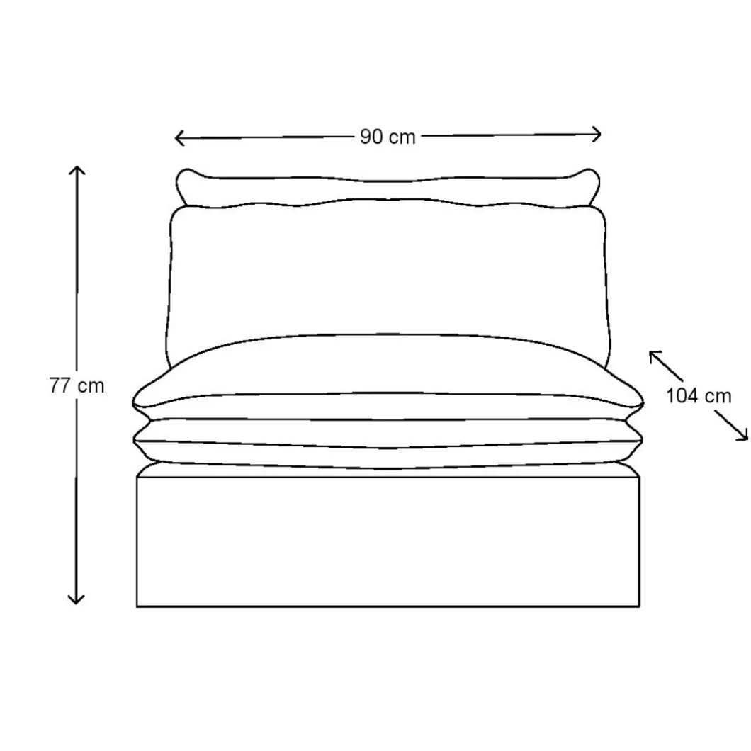 Continental Center, washed cotton, natural