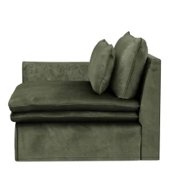 Continental Corner Left, velvet, ivy