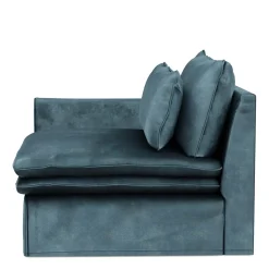 Continental Corner Left, velvet, petrol