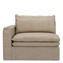 Continental Corner Left, washed cotton, natural