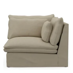 Continental Corner, oxford weave, flanders flax