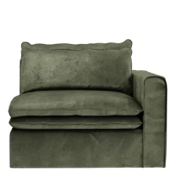 Continental Corner Right, velvet, ivy