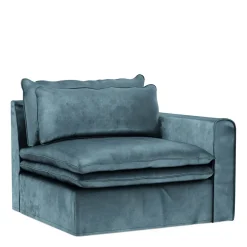 Continental Corner Right, velvet I, petrol