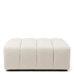 Dazzle Footstool, Soft White