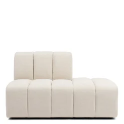 Dazzle Lounger Rechts, Soft White