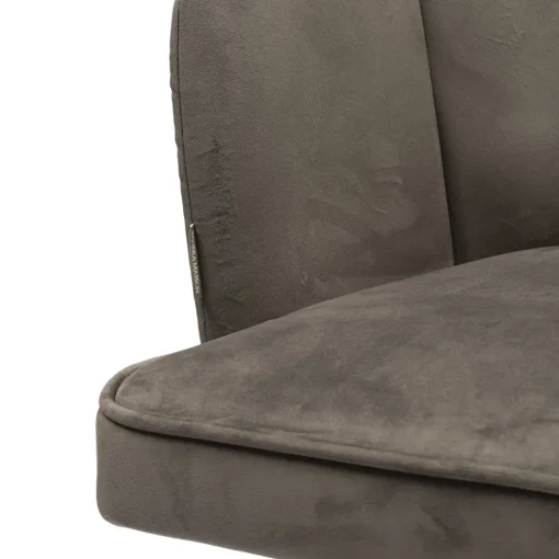 Draaibare Eetkamerstoel Dauphine, Anthracite, Velvet