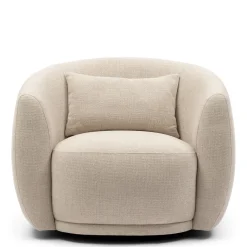 Draaibare fauteuil Leonardo, Naturel