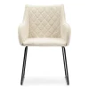 Eetkamerstoel, Frisco Drive, White Sand, Boucle