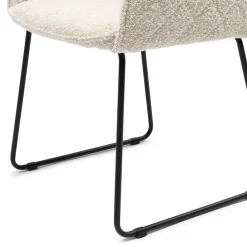 Eetkamerstoel, Frisco Drive, White Sand, Boucle